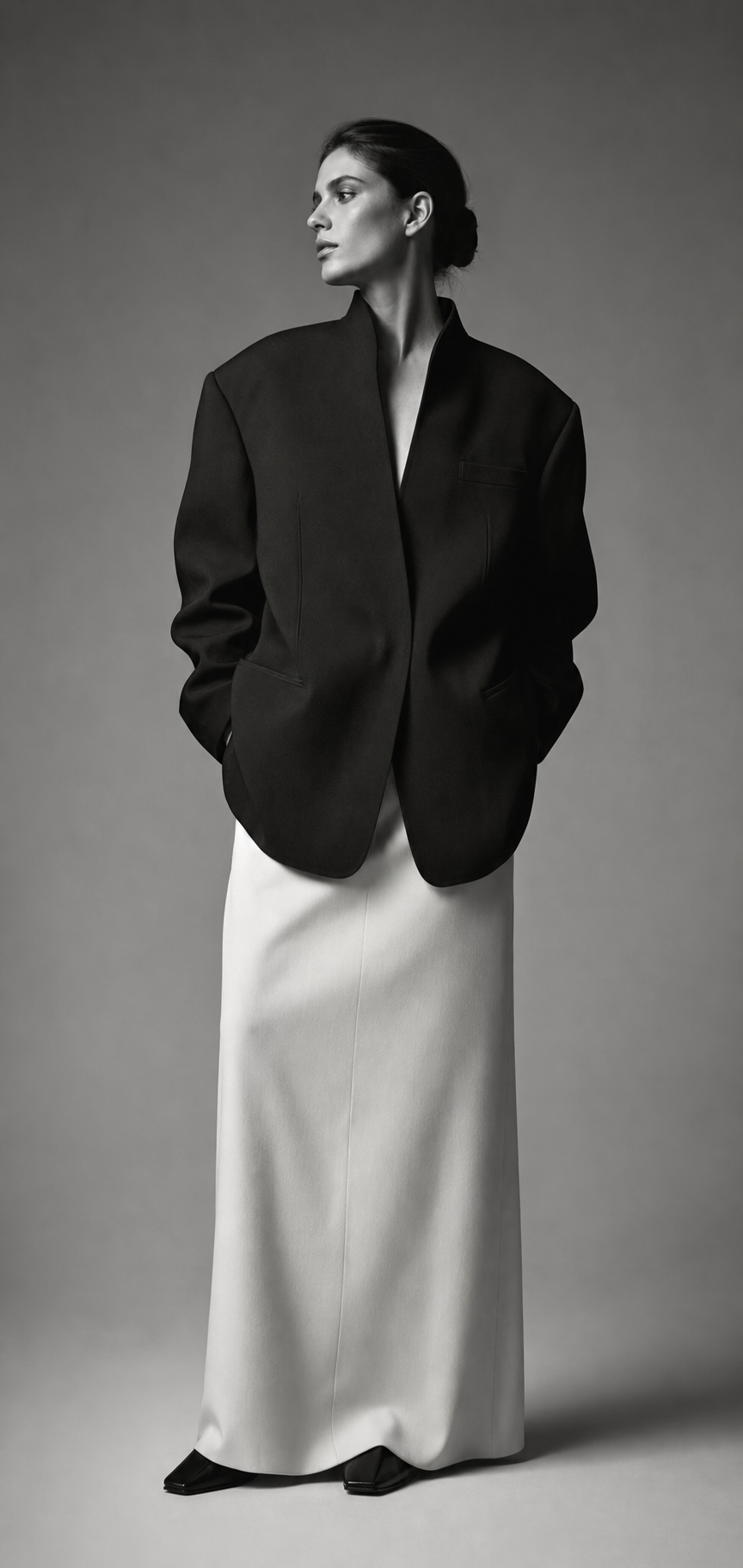 Oversize Siyah Blazer